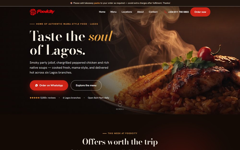 FoodCity website