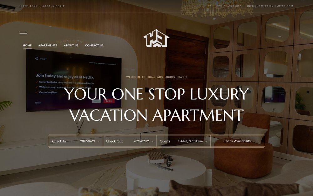 HomeFairy Ltd website